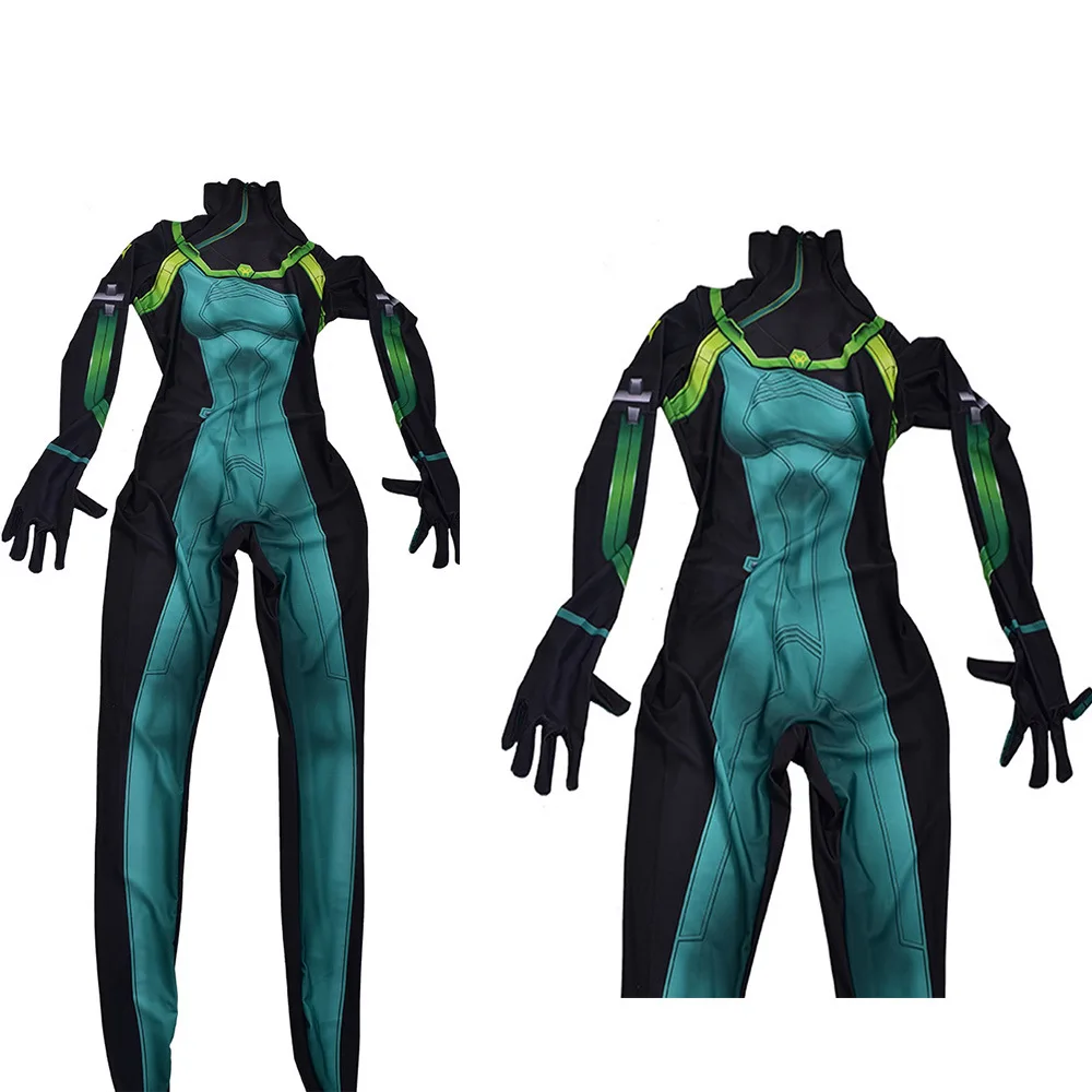 Valorant змея Сабин женщины ассасин Viper Zentai боди комбинезон Косплей Костюм Хэллоуин