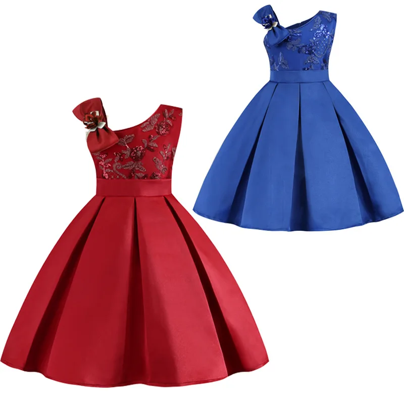 

Elegant Summer Baby Girls Dress Vestidos Nina Party De Fiesta Boda Princess Robe Soirée Cute Fille Ropa Long Children Bridesmaid