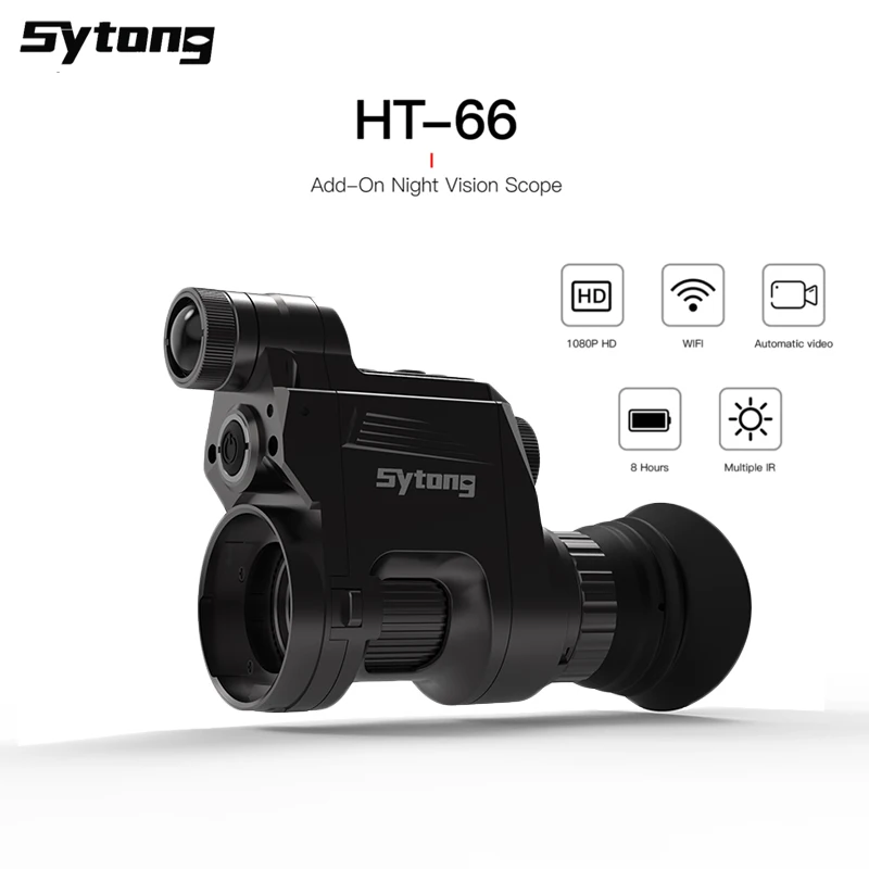 Цифровой прицел ночного видения Sytong HT-66 выдерживает 6000 Дж Приложение Quick Add On Mount