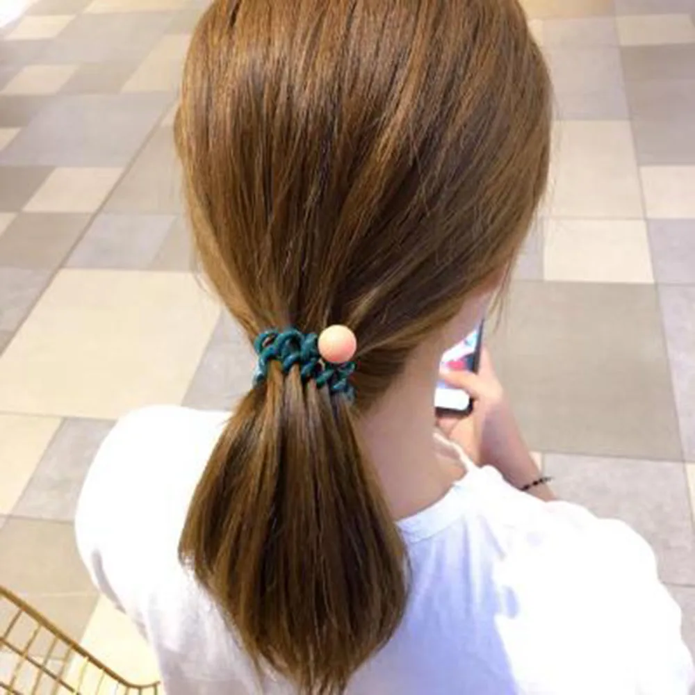 Хит новинка милый корейский кулон в виде горошин веревка для волос матовый