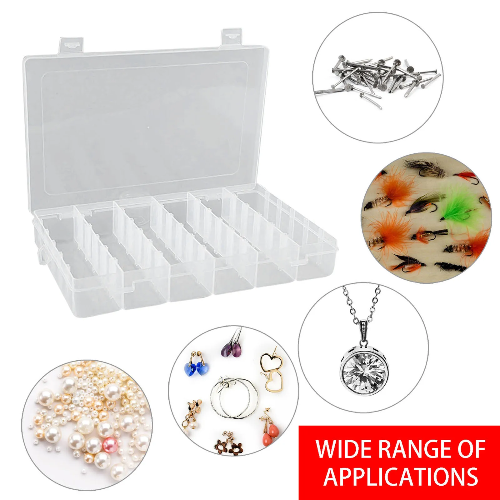 

36 Grids Plastic Cross Stitch Embroidery Floss Storage Box Floss Bobbins Storage Organizer DIY Cross Stitch Sewing Supplies