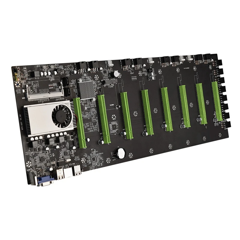 

BTC-D37 Miner Motherboard CPU Set 8 Video Card Slot DDR3 Memory Integrated VGA Interface Low Power Consumption