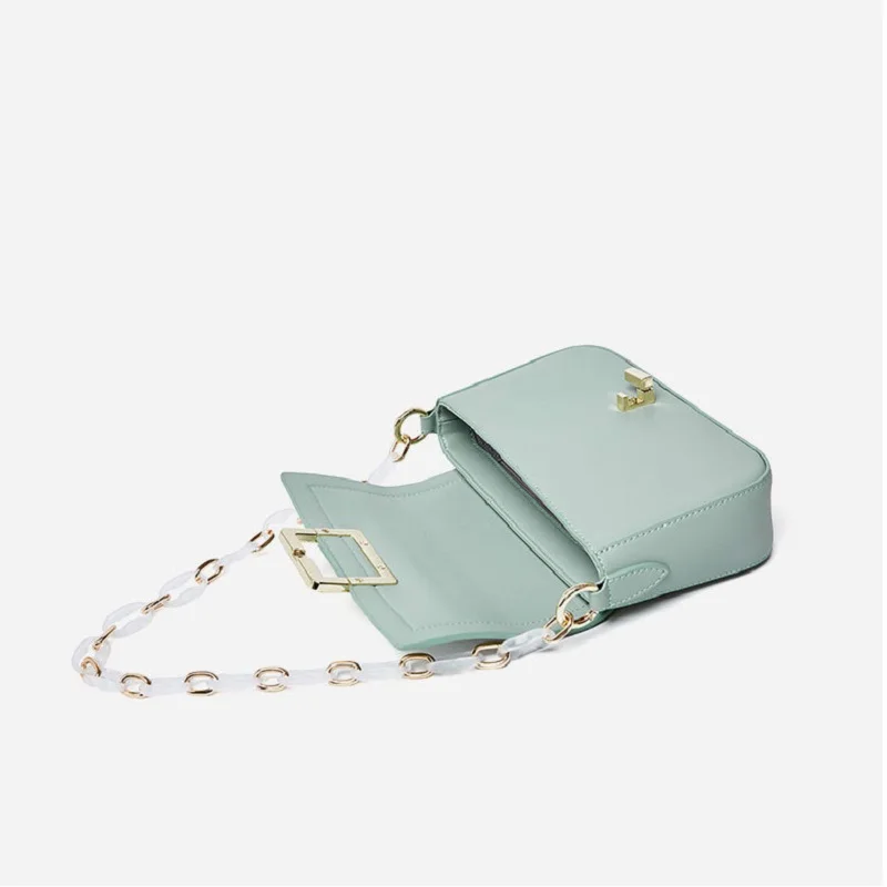 

LBBFS 2021 Purses and Handbags Chains Crossbody Bag Genuine Leather Luxury Bags for Women Chic Shoulder Bags High Quality Totes