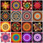 5D алмазная живопись сделай сам Мандала алмазная живопись стразы цветок Алмазная Вышивка Набор для вышивки крестиком квадратная мозаика домашний декор