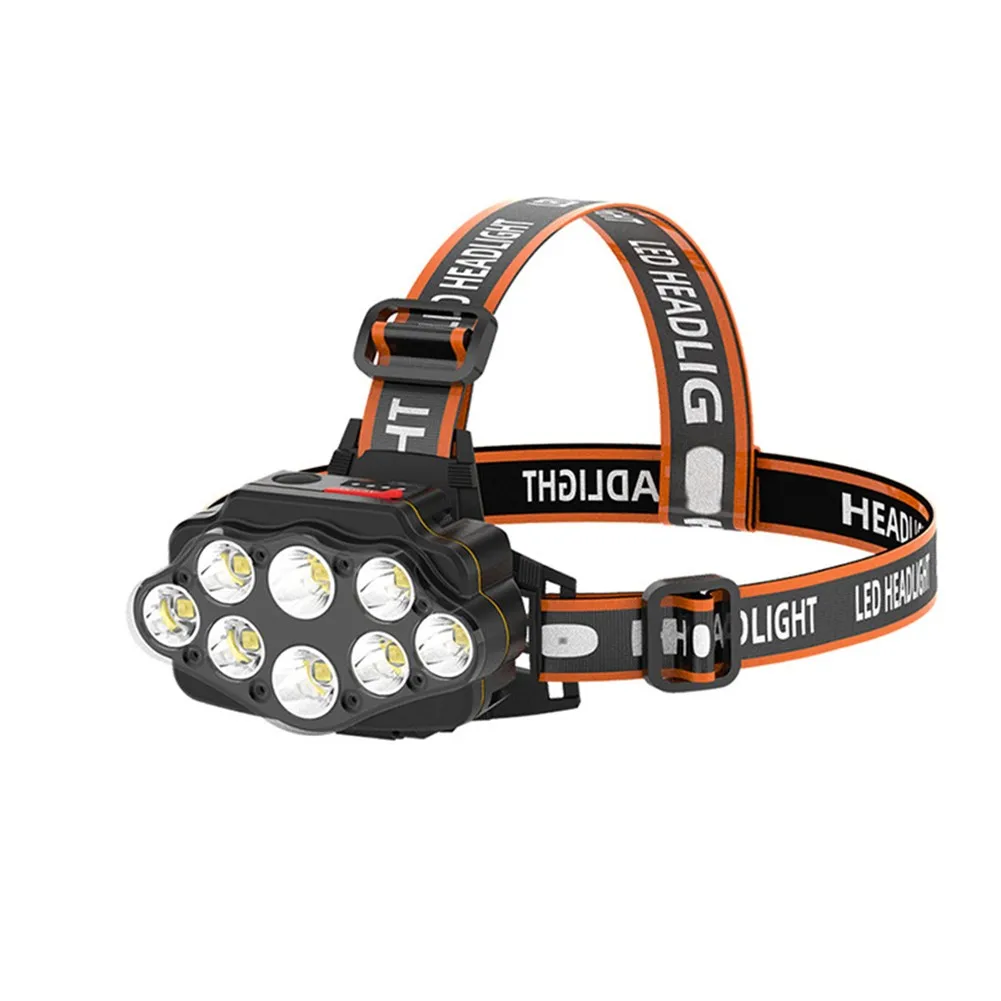 

Strong LED Head Torch Waterproof Headlight USB Rechargeable For Camping Portable Adjustable Headband For Ergonomic Design