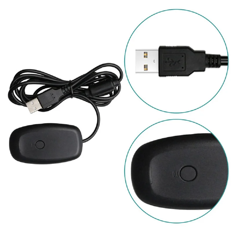 

For Xbox360 Wireless Gamepad PC Adapter USB Receiver For Win7/8/10 XP System For Microsoft Xbox 360 Controller Console