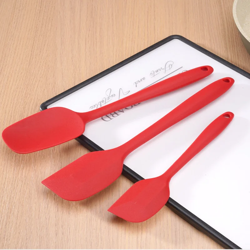 

Набор из 3 шт. термостойких силиконовых шпателей для выпечки, торта, крема, кухонная утварь