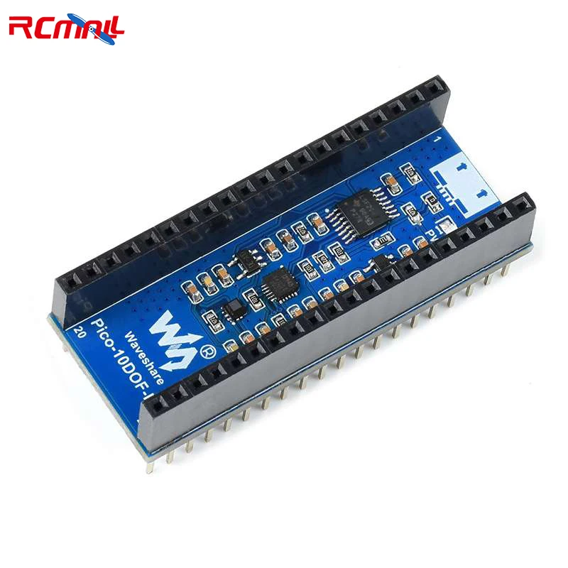 

RCmall 10-DOF IMU Sensor Module for Raspberry Pi Pico, Onboard ICM20948 and LPS22HB Chip