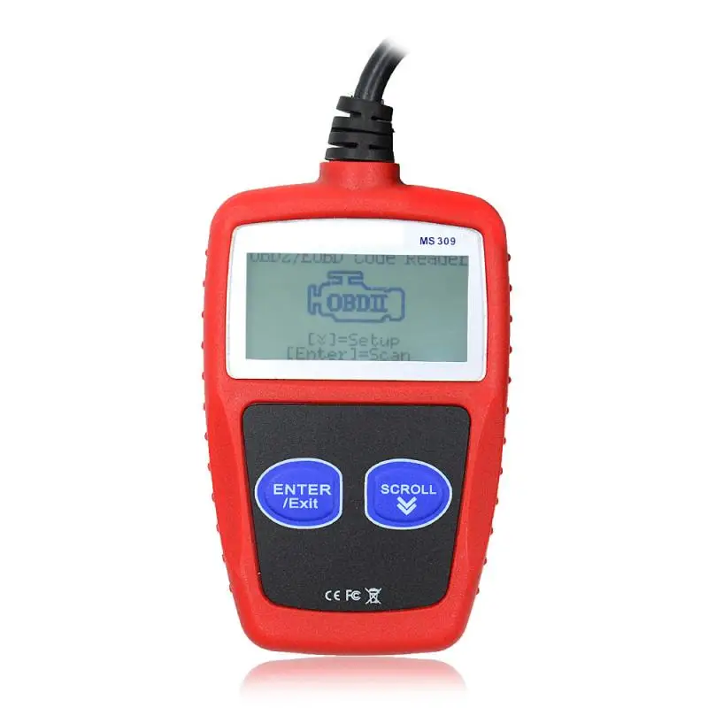 Диагностический сканер ошибок двигателя автомобиля MS309 CAN BUS OBD2 считыватель кодов
