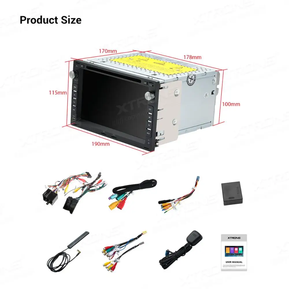 Автомагнитола XTRONS на Android 9 0 PX5 мультимедийный DVD плеер с GPS для VW Volkswagen Tiguan Bora Golf IV