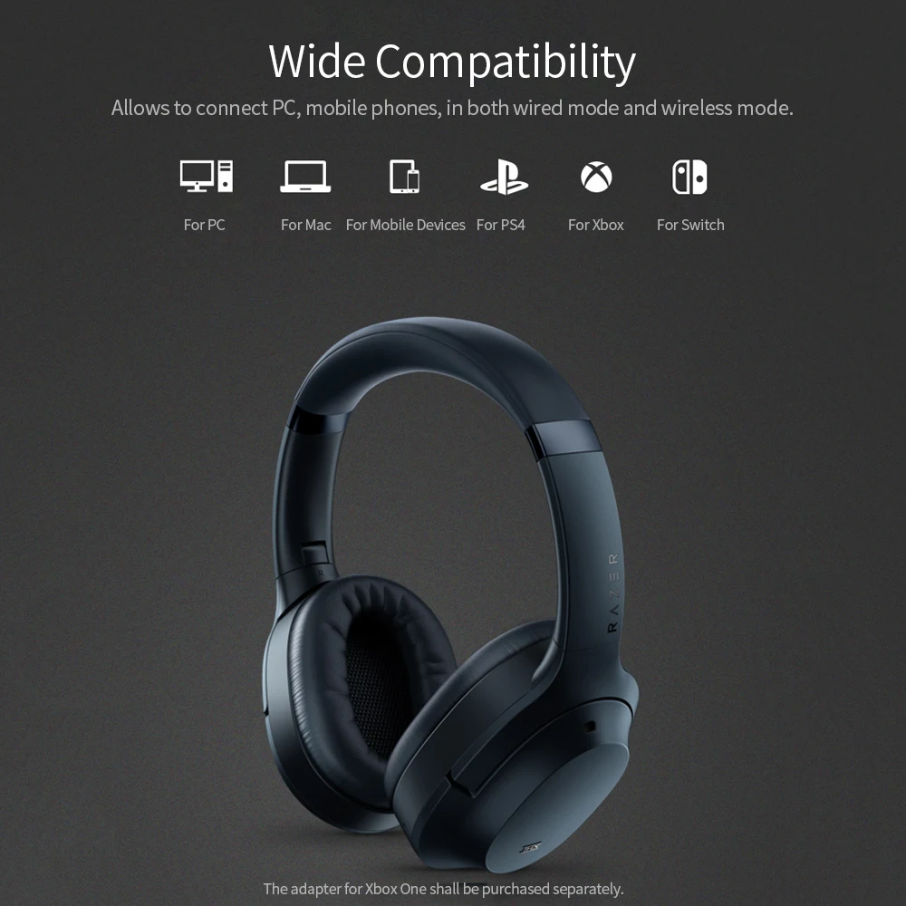 Razer OPUS гарнитура ANC с активным Шумоподавлением беспроводные Bluetooth Hi Fi наушники