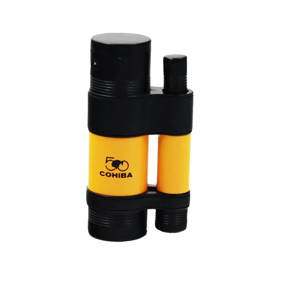 Ветрозащитная мини-зажигалка COHIBA для сигар Бутановая фонарь ческая струйная с