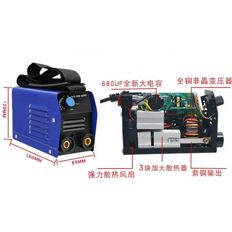 IGBT 20 200A 220 В инверторный дуговой Электрический сварочный аппарат MMA/дуговой для