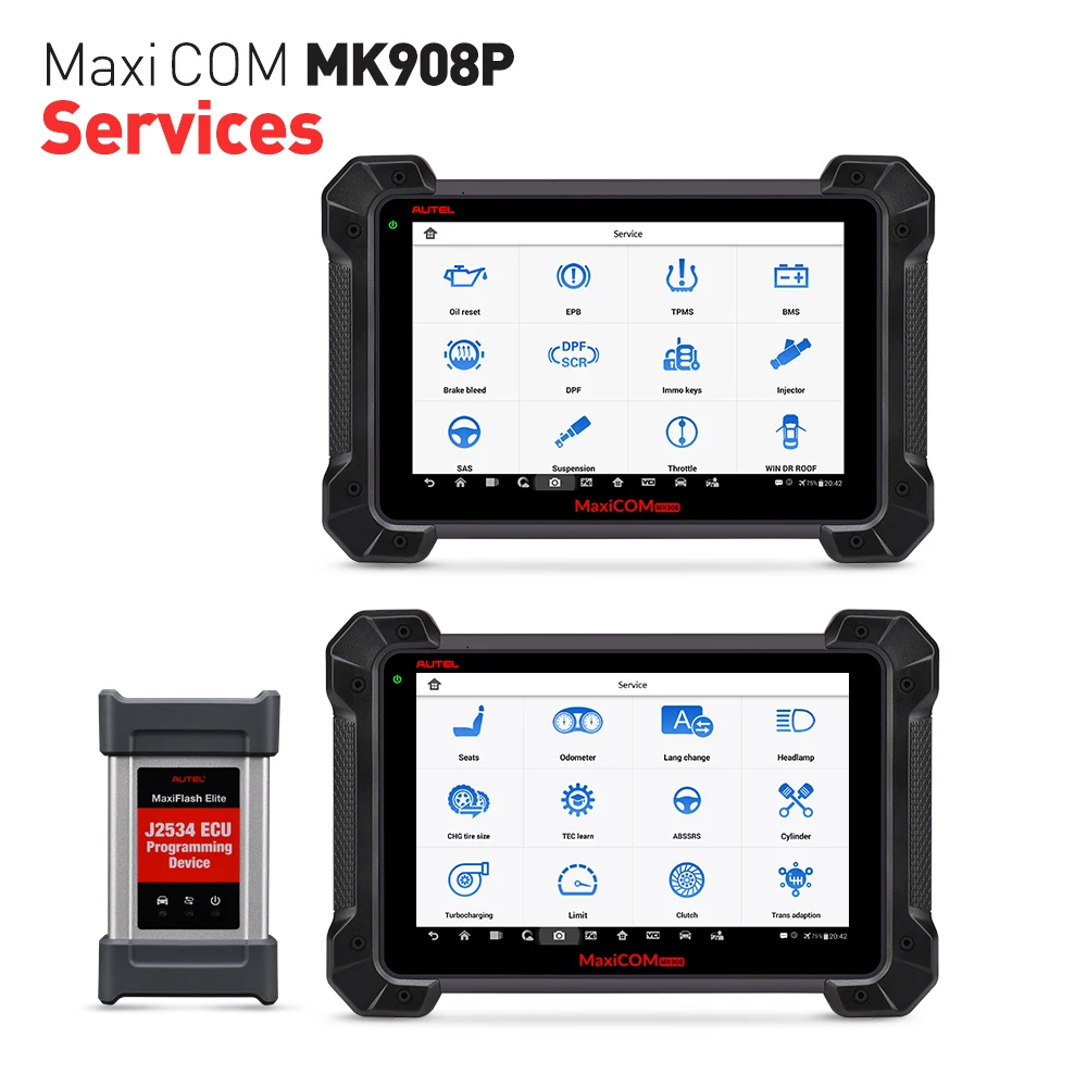 

Autel MaxiCOM MK908P MS908P Automotive Car Diagnostic Tool OBD2 Scanner ECU Coding programming J2534 Programmer PK Maxisys Elite
