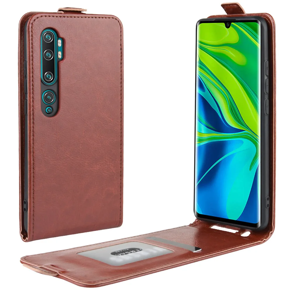 Кожаный чехол для телефона Xiaomi Mi CC9 Pro откидной кожаный Note 10 задняя крышка