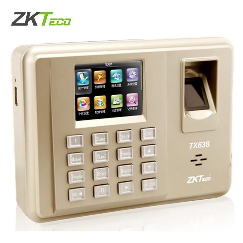 Zkteco Pro TX638 TCP/IP Wi-Fi цветной экран 125 кГц EM карта и отпечаток пальца часы времени