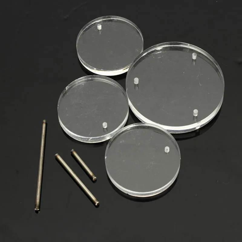 

Acrylic Jewelry Display Necklace Bracelet Round Table Holder Stand Rack Case New HX6E