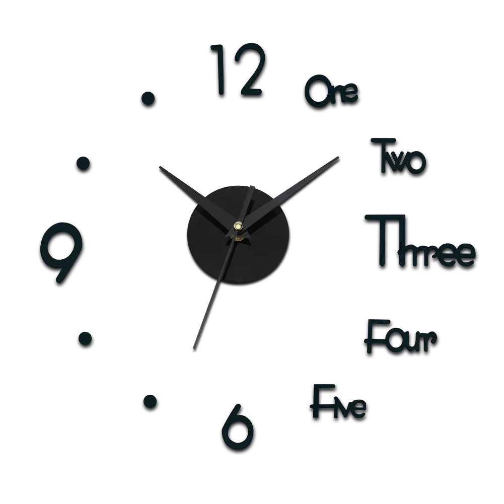 

Modern Design Wall Clock Watch Clocks Diy Decoration Clocks Sticker Living Room Quartz Luminous Characteristics Free Shipping