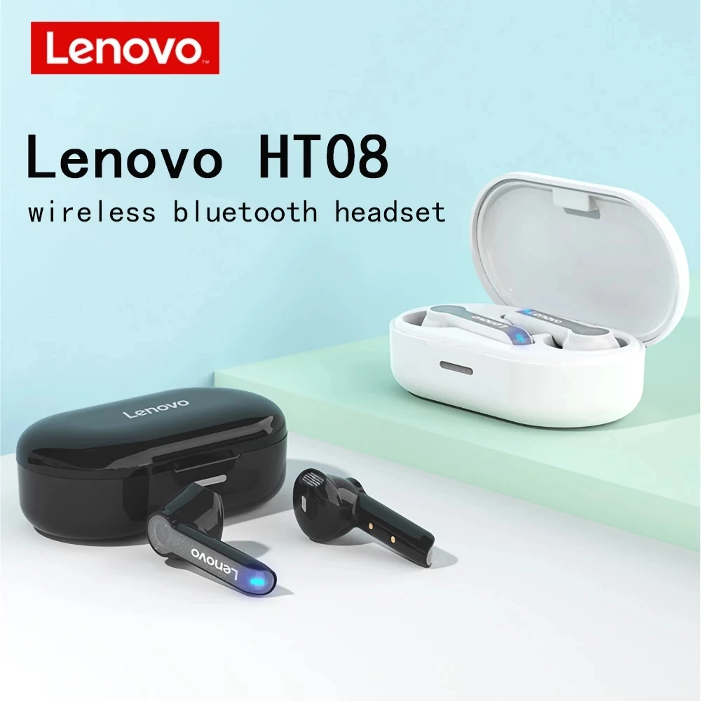 

Новая Bluetooth-гарнитура Lenovo HT08, настоящая беспроводная, высокоточная звуковая Спортивная стереогарнитура, IOS-гарнитура