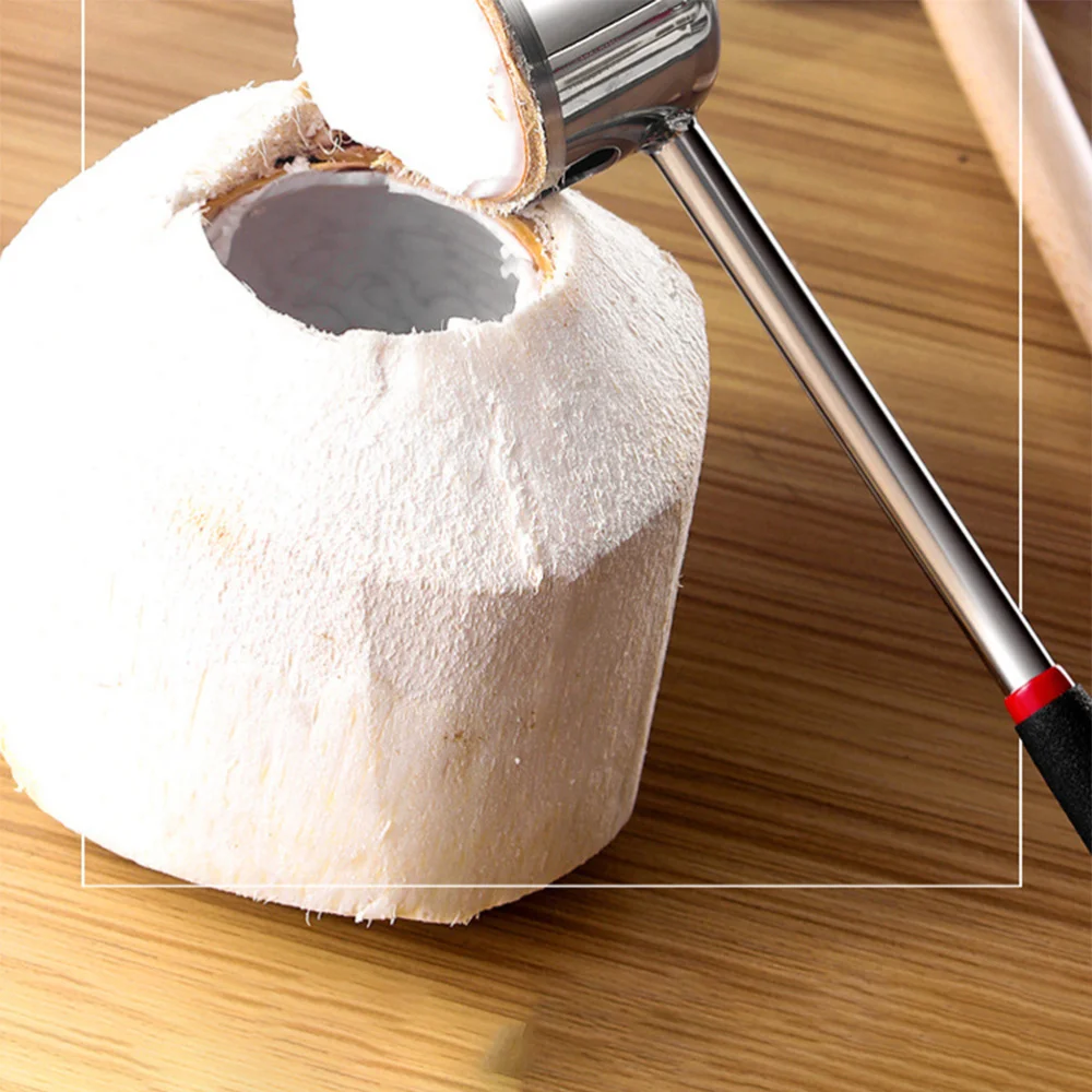 

1 Set/3pcs Practical Coconut Shell Opener Stainless Steel Coconut Opening Tool Kitchen Gadget for Home Kitchen Fruit Shop