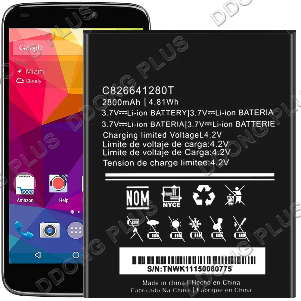 Аккумулятор C826641280T для BLU Studio G Plus + S510Q B сменная Запасная часть | Мобильные