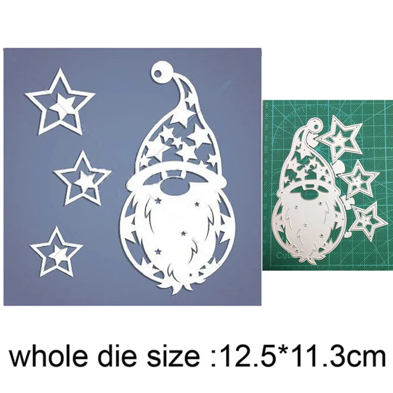 

Christmas Stars Santa Claus Metal Cutting Dies Stencils dies for DIY Scrapbooking dies Paper Craft Card Making Embossing Die Cut