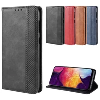 leather phone case for samsung a50s a40s a9s a9 star pro a9 2018 xcover 4s 4 g390f cover flip wallet with stand retro coque