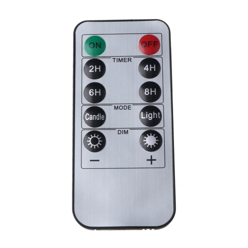 

3pack Flameless Led Candles Flickering Timer Remote Fake Wick Moving Flame Faux