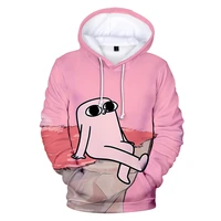 popular 3d hoodies streetwear clothes womenmen hoodie slim harajuku little pink monster comfortable outwear