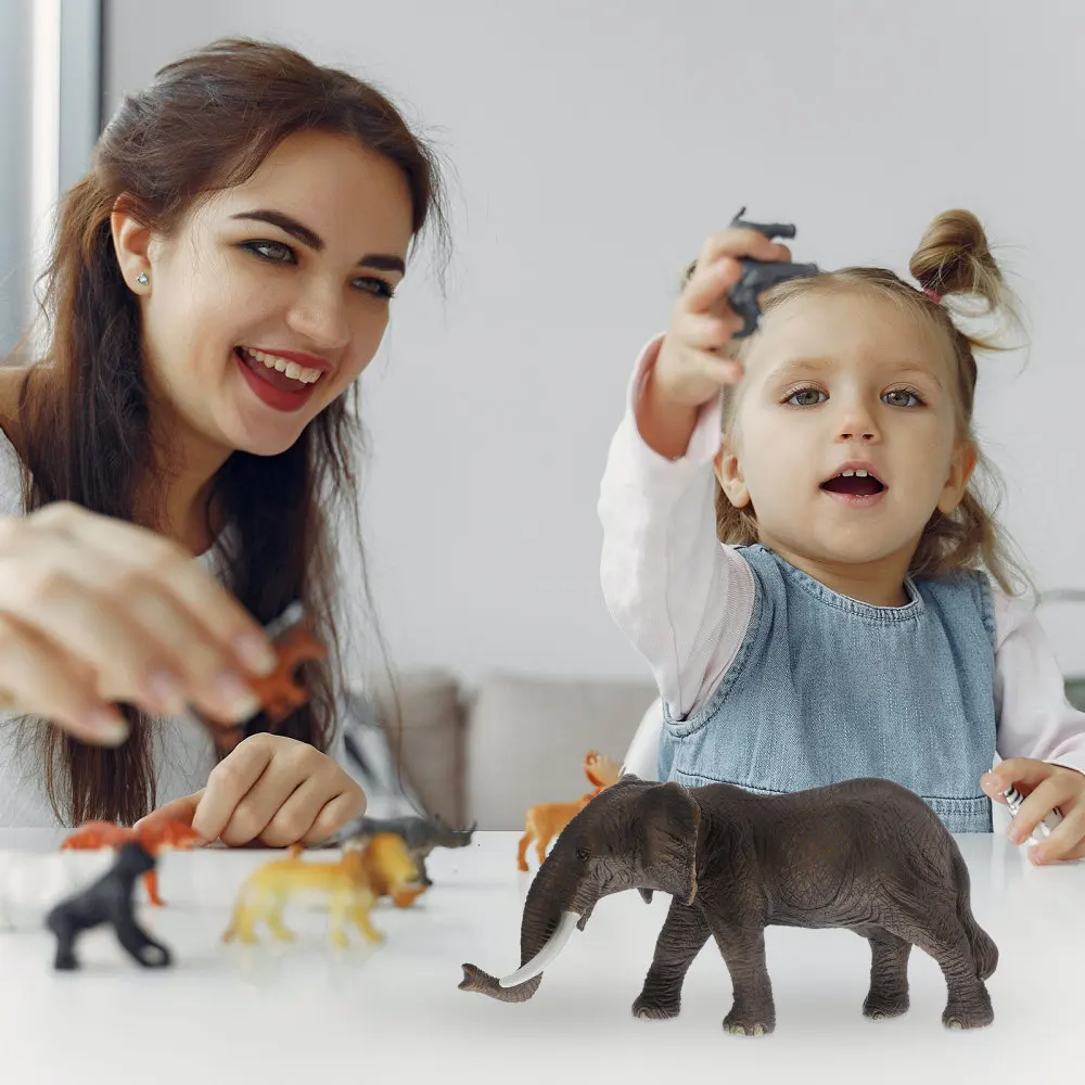 

1Pc Simulation Animals Elephant Figurine Model Kids Animal Learning