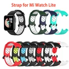 Ремешок сменный силиконовый для XiaoMi Mi Watch Lite, спортивный браслет для смарт-часов XiaoMi RedMi