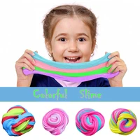new colorful fluffy foam slime clay ball supplies diy soft charms slime fruit kit cloud craft antistress kids toys for children