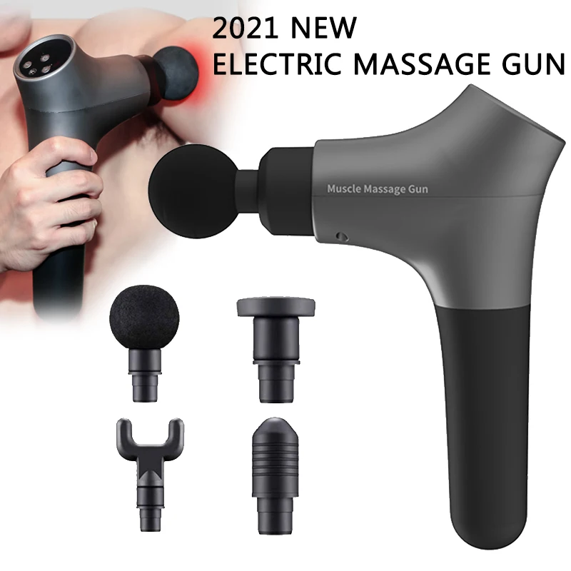 

2021 New Profession Massage Gun Electric Deep Muscle Massager Fascial Gun Relaxation Slimming Shaping Pain Relief