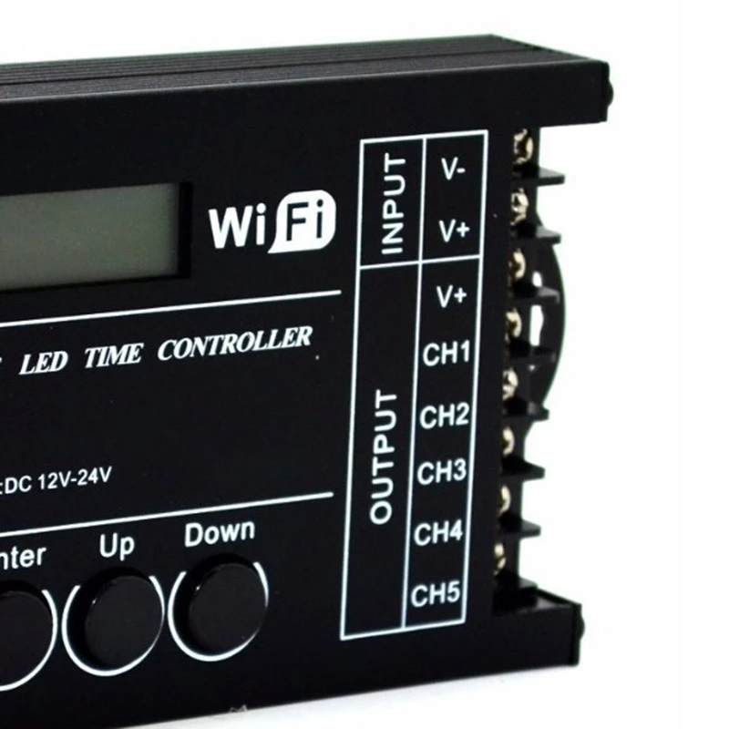 

TC421 Programmable Wifi Time 5Ch Output Led Strip Light Controller