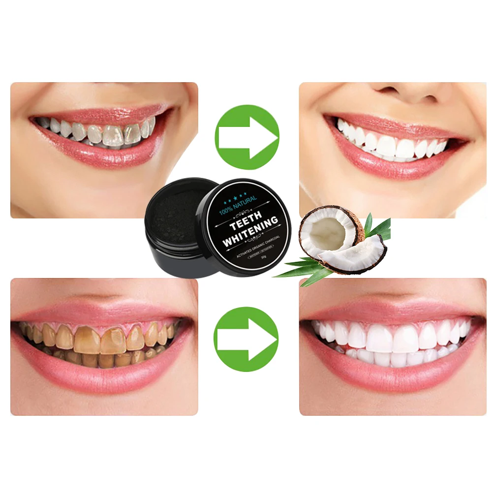 30 г отбеливающий зубной порошок активированный бамбуковый уголь зубная паста
