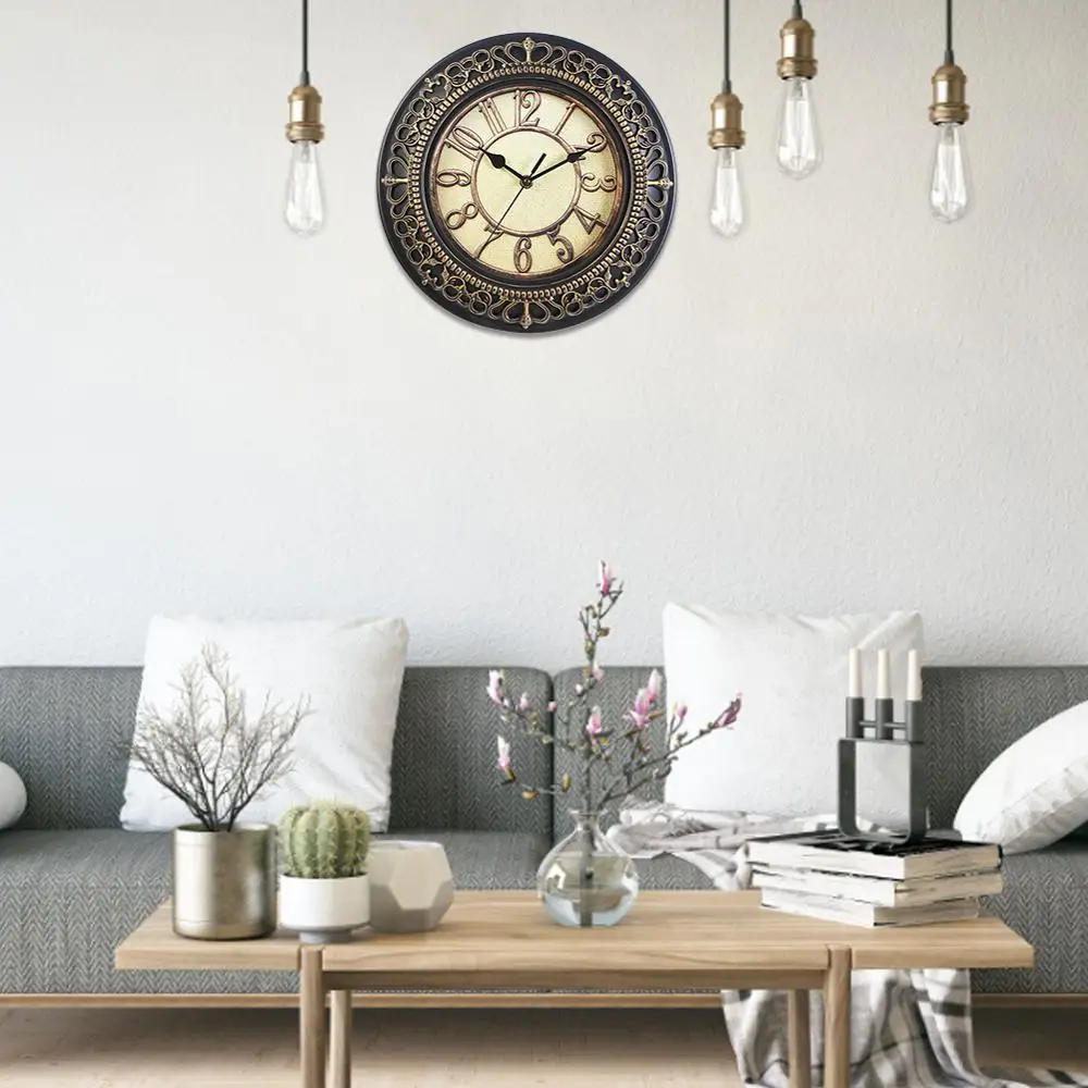 Настенные часы спальня Ретро 10 дюймов европейская мебель гостиная креативные