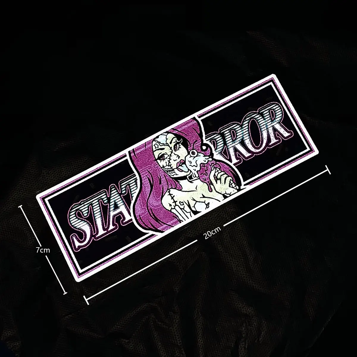 

Reflective JDM girl Anime Reflective Car Styling Auto Rear Windshield Window Rear Windshield Body Sticker20cm x 7cm