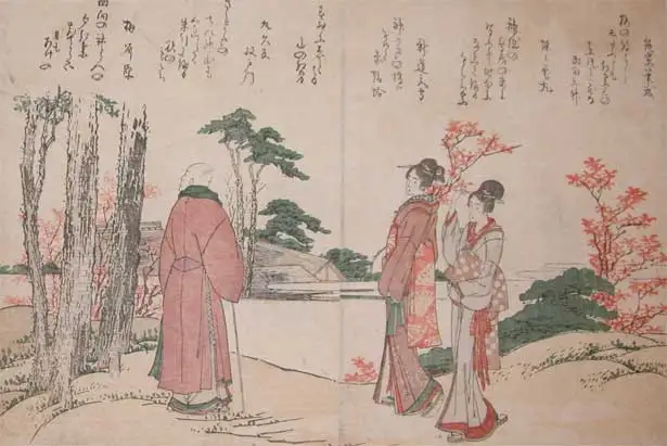 

Японский Шелковый постер Katsushika Hokusai Bijin And A 14,8 см, настенная декоративная живопись для дома