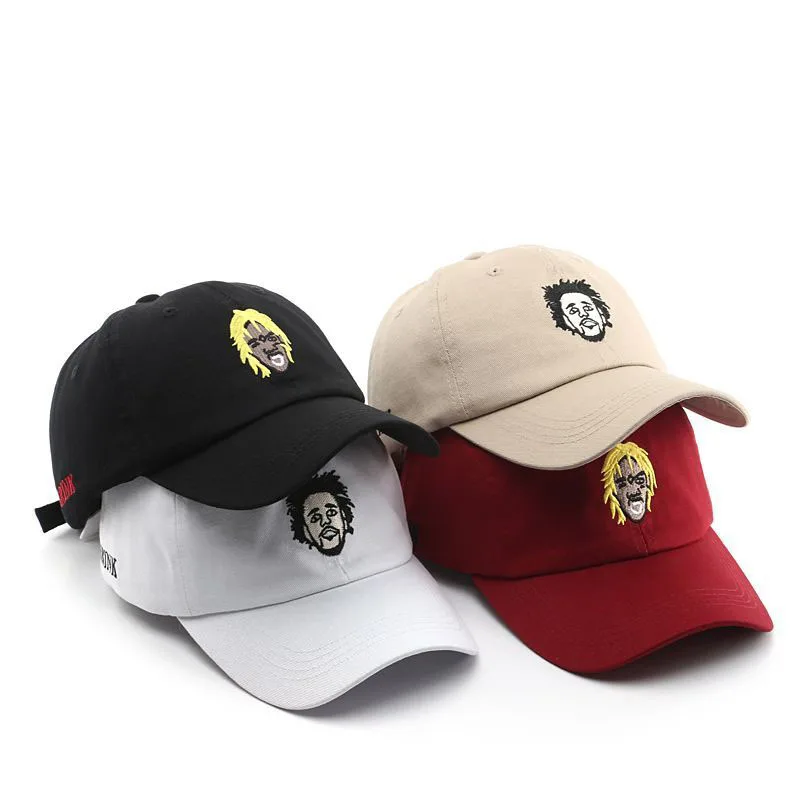 

Fashion 2021 Baseball Cap Visors Kpop Unisex Cartoons Embroidery Cotton Adjustable Trucker Cap Snapback Bone
