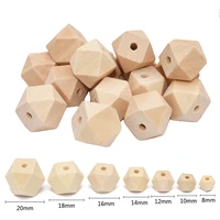 10 30mm cheap natural unfinished geometric diy loose wooden beads for jewelry wood spacer handmade necklace earring baby molars