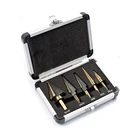 5 шт. высокоскоростное стальное ступенчатое сверло из быстрорежущей стали кобальтовое ступенчатое сверло для металла Древесины Сверло для отверстий