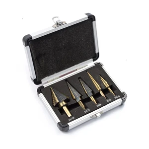 5 шт. высокоскоростное стальное ступенчатое сверло из быстрорежущей стали кобальтовое ступенчатое сверло для металла Древесины Сверло для отверстий