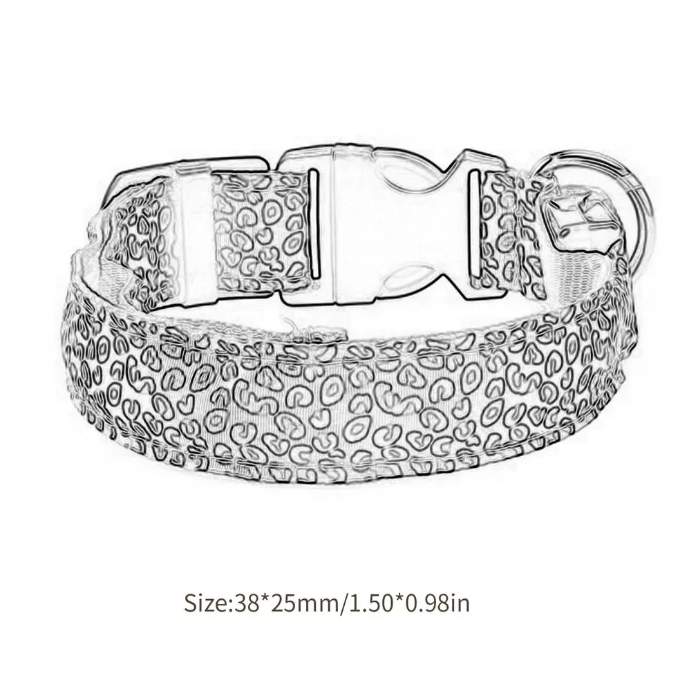 LED glowing Light-emitting Pet Dog collar Fashion Nylon flash luminous collars for Puppy dogs Cats | Дом и сад