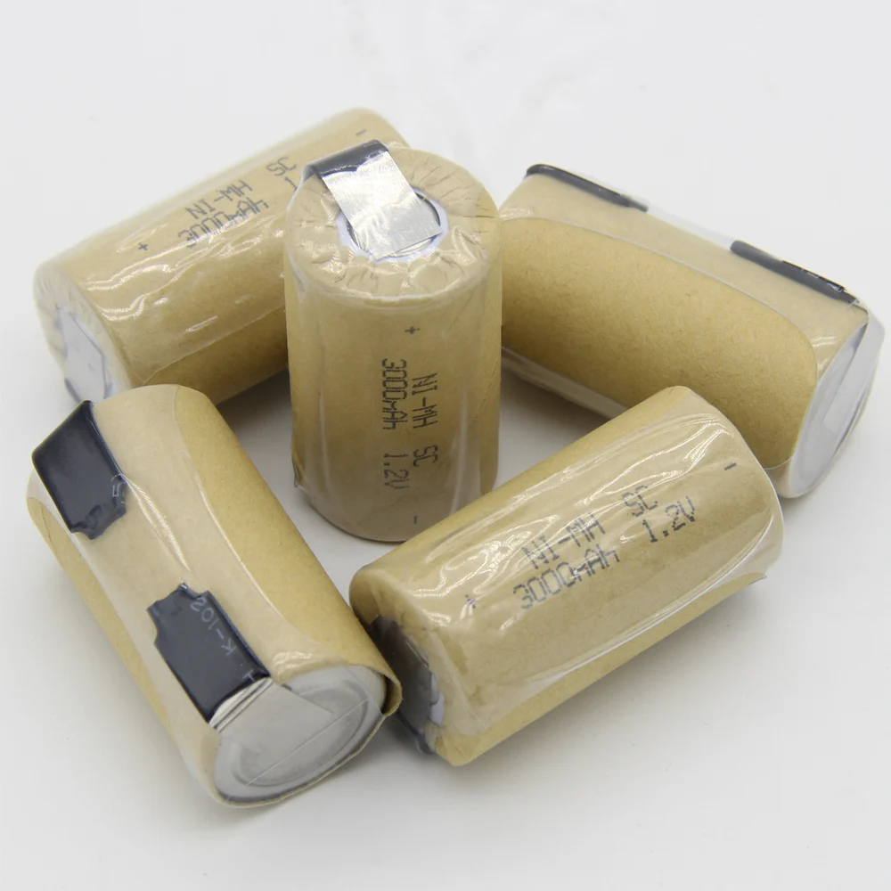 Лента для пайки 3000 мАч 1 2 в аккус SC батареи плоский Топ NIMH аккумулятор sub C Батарея