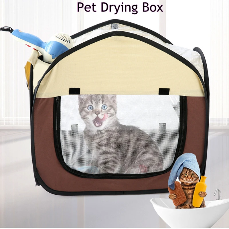 

Foldable Pet Dry Room Portable Pet Dryer Grooming House Pet Blower Heater Cage for Small and Medium Sized Dogs Cats Pets