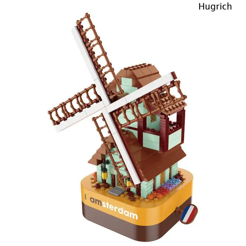 

2021 City Creator New Year'S Eve Dragon Dance Animal Panda Christmas Tree Music Box Model Building Blocks Bricks Kids Toys