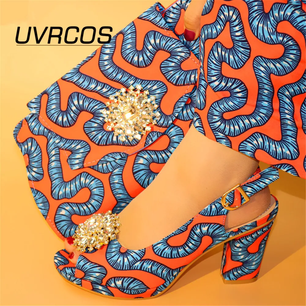 

Комплект из шлепанцев и сумок, вечерние туфли-лодочки, с острым носком, с кристаллами, в африканском стиле, для свадьбы, желтый цвет