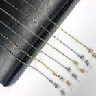 Цепочка для очков нержавеющая сталь Skyrim с бусинами, шнурок золотистого цвета для солнцезащитных очков, шнур для очков, ремешок для очков