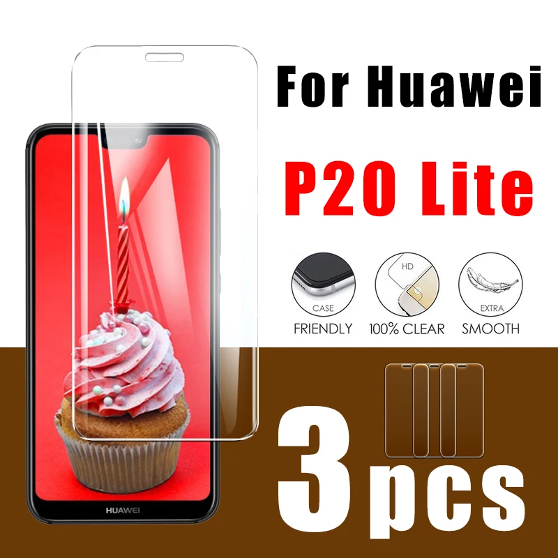 1 3 шт. Защитное стекло для H uawei P20 Lite|Защитные стёкла и плёнки телефонов| |