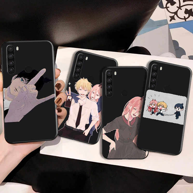 

Chainsaw Man Anime Phone Case For Xiaomi Redmi Note 8T Redmi 8 Pro Aki Pahwa Pochita Back Cover Soft TPU Funda Coque Cases